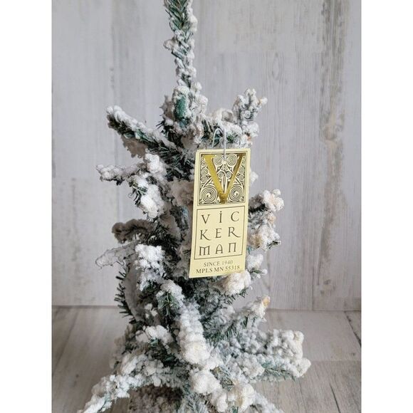 Vickerman snow pine christmas tree home decor - Picture 3 of 12